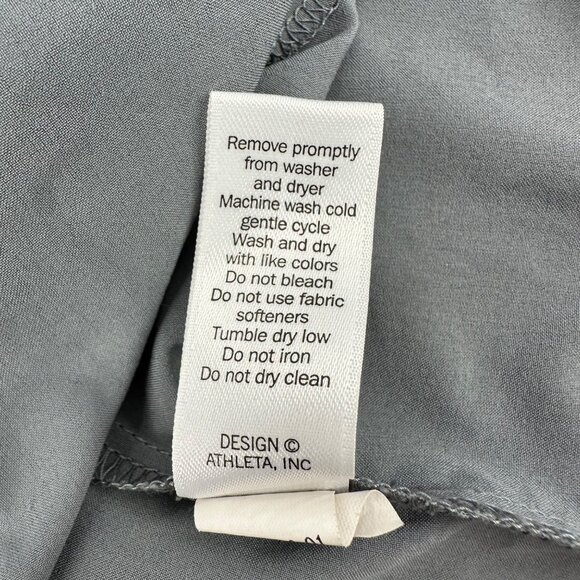 Athleta Womens Gray Lightweight Pockets Smocked Waist Flowy Skort Size M - Picture 8 of 10